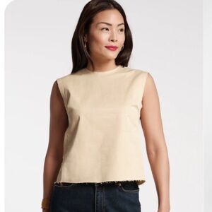 NWT-Frances Valentine Cole Top in Khaki, Sz L